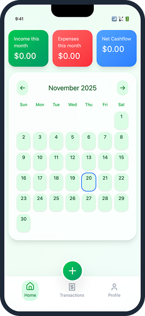 BudgetKoala App Homepage